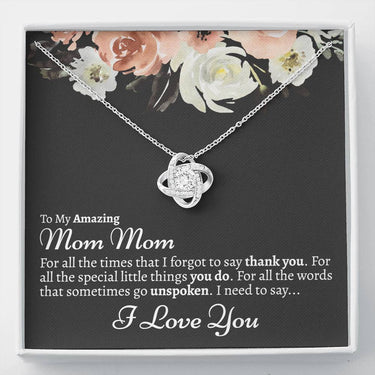 Mom Mom Love Knot Necklace - Love You This Much